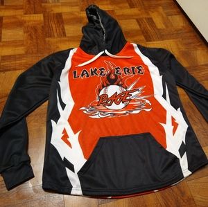 Lake Erie Great Lakes Baseball Hoodie Pullover Men's Large Long Sleeve